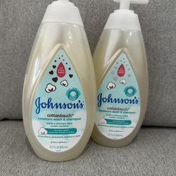 Johnsons Cotton Touch Newborn Wash & Shampoo 800ml
