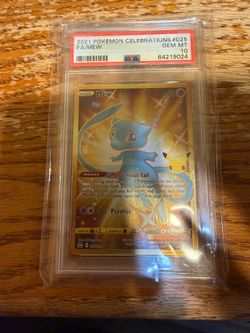 PSA 10 grade Shiny Celebrations Mew Pokemon Card
