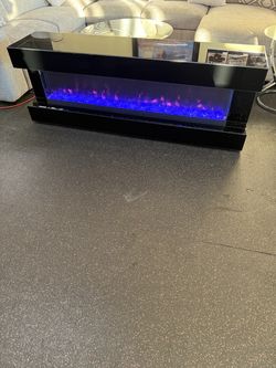 TV Stand with visuals fire place on Sale