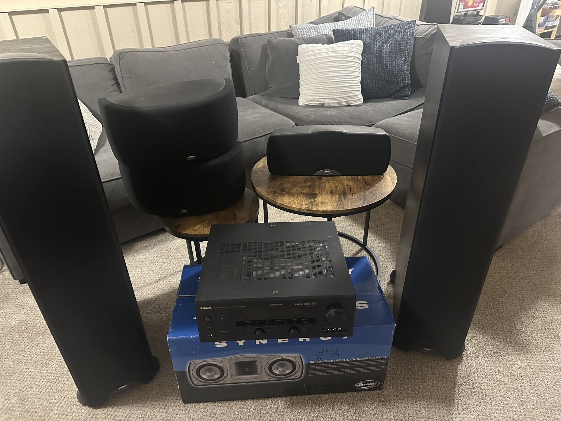 Klipsch Speakers Yamaha Receiver