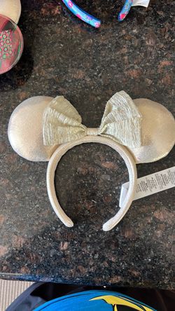 Disney Minnie Mouse Gold Ear Headband