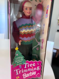 Brand new vintage 1990s Christmas tree trimming Barbie