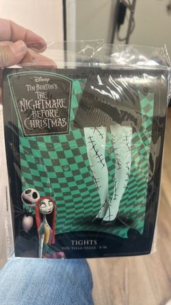The Nightmare Before Christmas Sally Tights Women Medium Large Halloween Costume