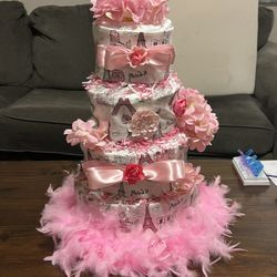 Paris Diaper Cake