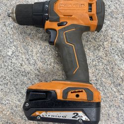 Ridgid Drill R86001 With Battery 2Ah Lithium 18V