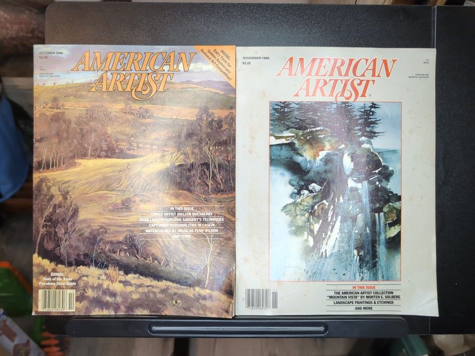 Two Vintage American Artist Magazines