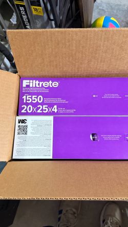 Filtrete 20”x25” x4” (2) Filters