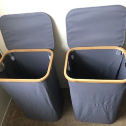 2 New laundry Hampers With To Go Bags 