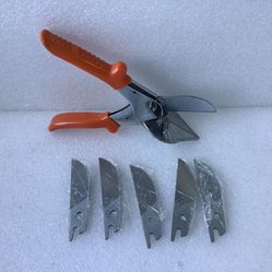 Multi Angle Miter Shear Cutter Cuts 45 to 135 Degree with 5 Replacement Blades,