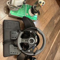 Xbox360 Flight Stick And Driving Controller