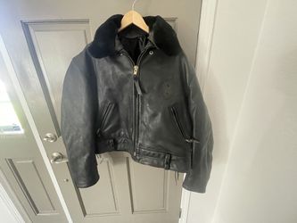 Genuine Leather Police Motorcycle Jacket