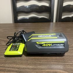 Ryobi 40v Battery & Charger 