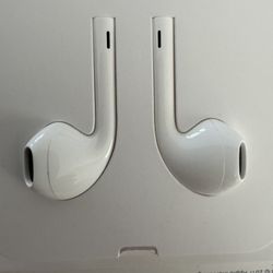 Real wired iPhone earbuds-wired. $10