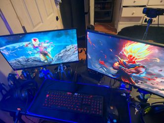 Gaming and streaming setup
