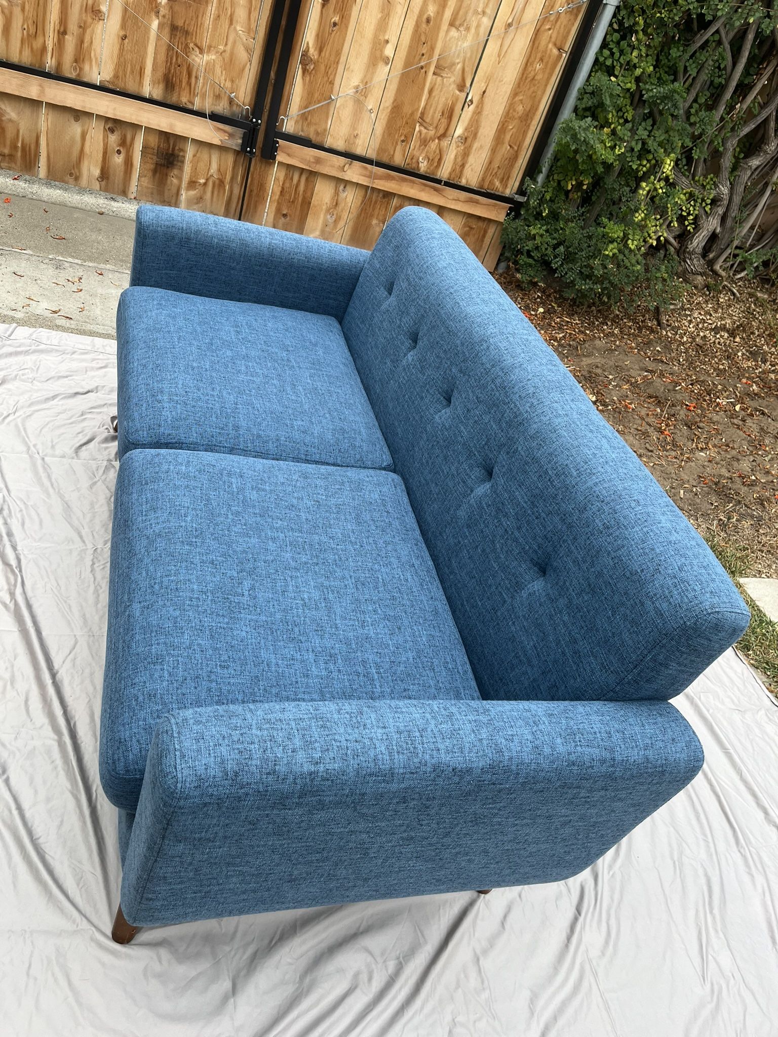 Small Blue Sofa / Loveseat