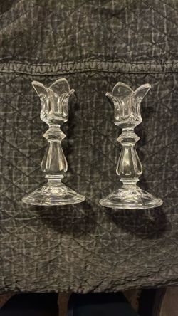 Glass Candle Holders