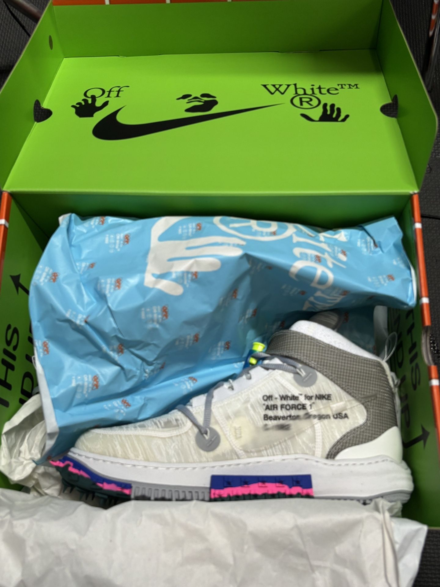 Off White Mid Air Force Authenticated - Main Image