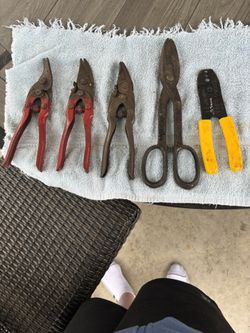 Tin Snips Sheet Metal Cutting Tools Vintage USA