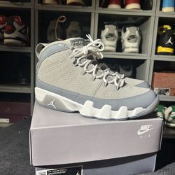 Jordan 9 ‘Cool Grey’- DEADSTOCK- 9.5M
