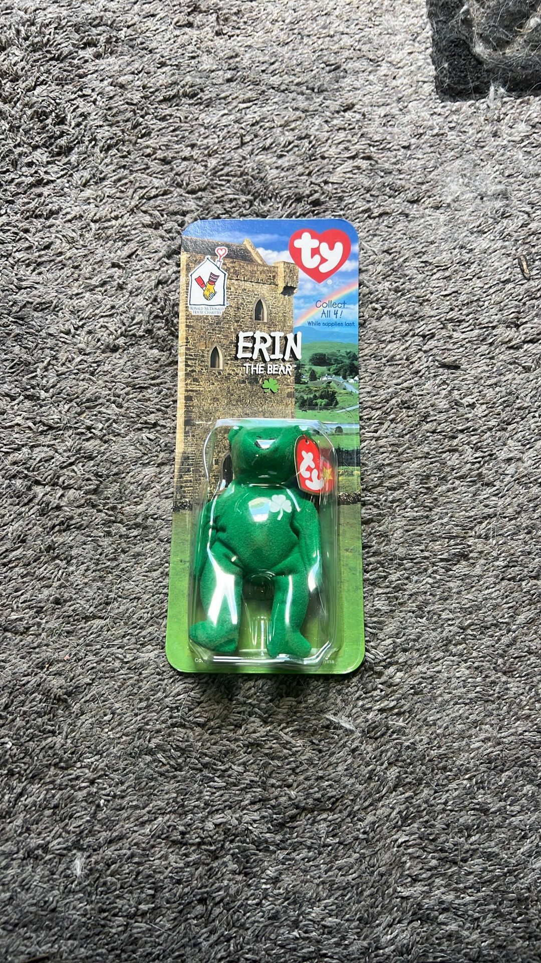 1999 McDonald’s Ty Erin The Bear Teenie Beanie Babies