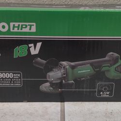 Metabo HPT MultiVolt 4.5in 18Volt Paddle Switch Brushless Cordless Angle Grinder (Tool Only) - New