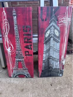 Set of Paris, London Prints