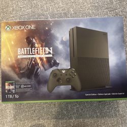 Limited Edition Xbox One S 1TB Battlefield 1 Green Console 