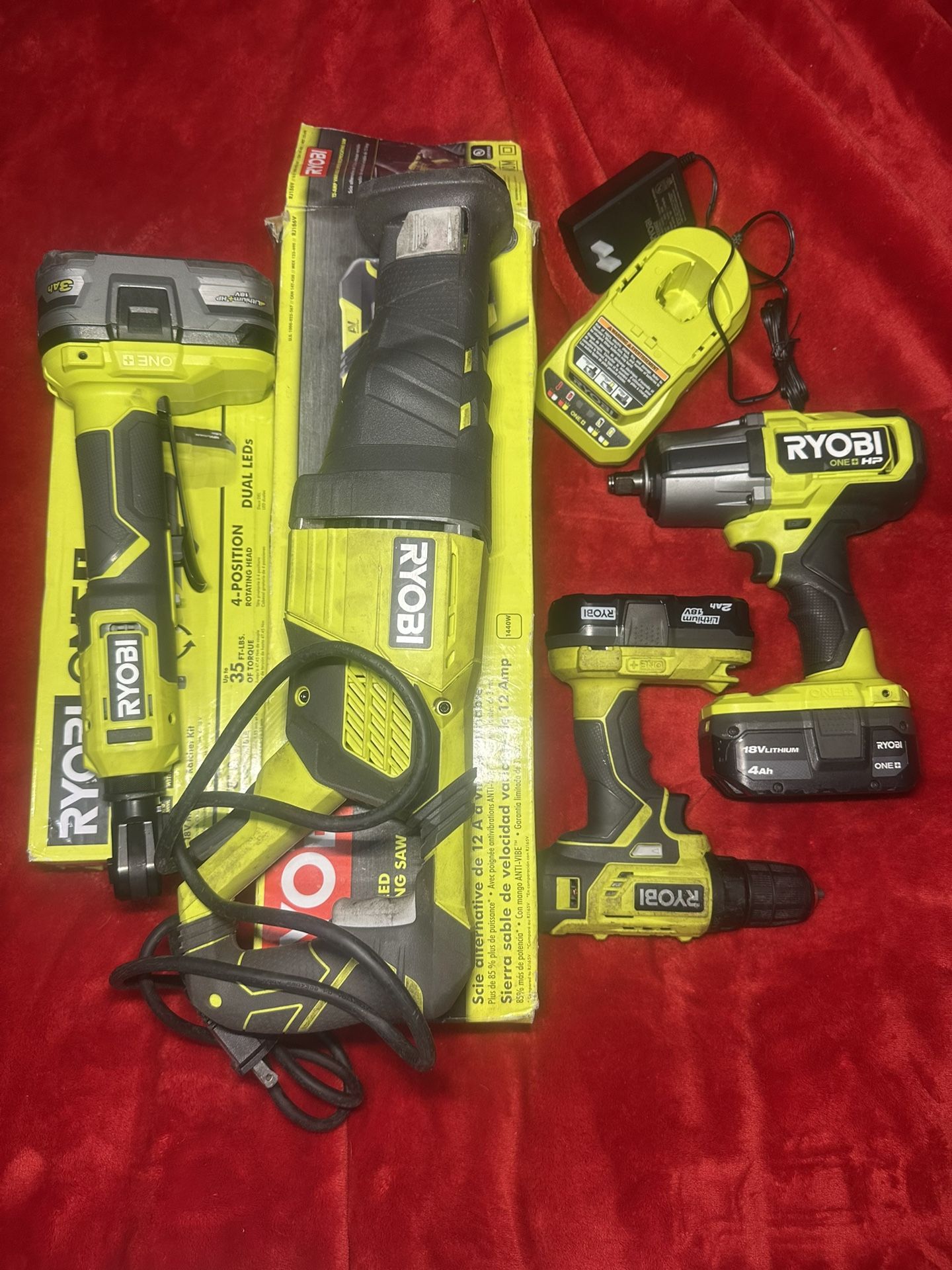 Ryobi set of electric tools