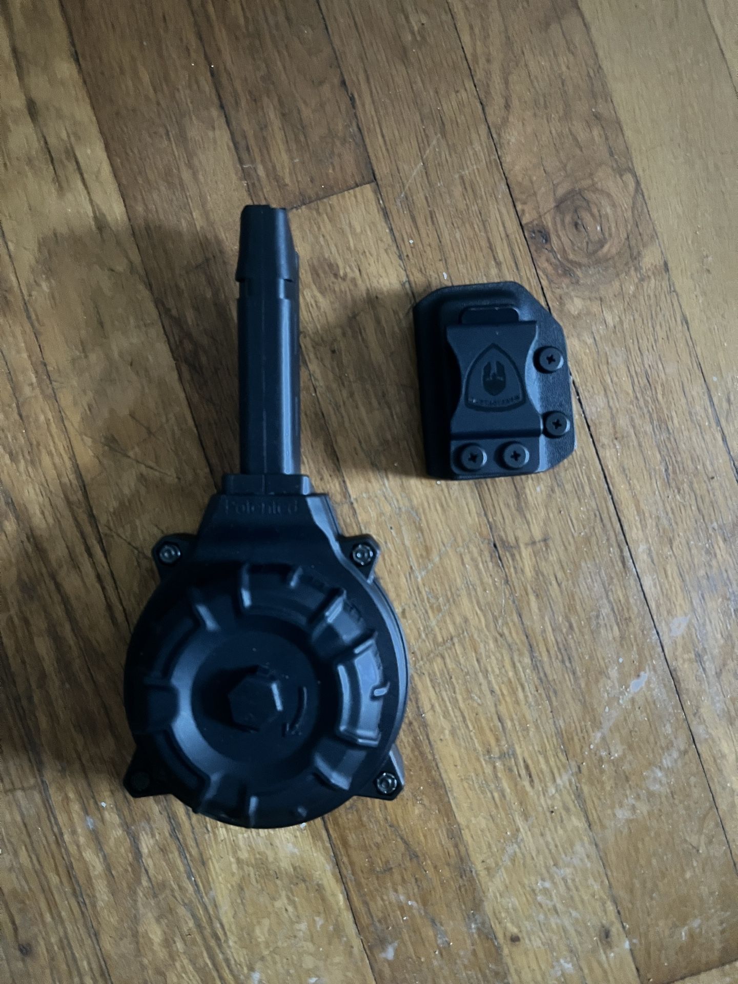 ProMag Drum Magazine Speed Loader + Holster Mount Belt Clip