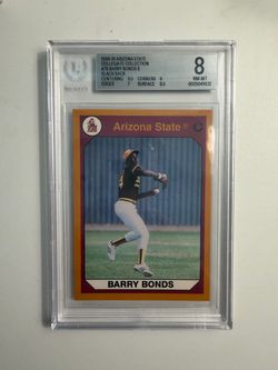 Barry bonds Arizona state sun devils rookie card graded