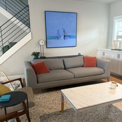 Restoration Hardware Italia Taper Arm 2 Cushion Sofa