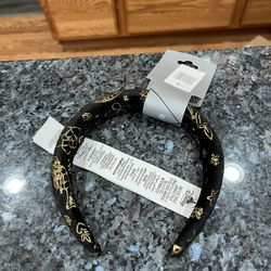 Disney Soft Gold And Black Headband.  One Size Fits Most.  Brand New With Tags 