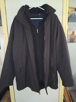 Dark Navy 3-in-1 Zip-Up Winter Jacket 2 X