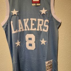 Kobe Bean Bryant Los Angeles Lakers Classic Basketball Jersey Blue All Star/Large 