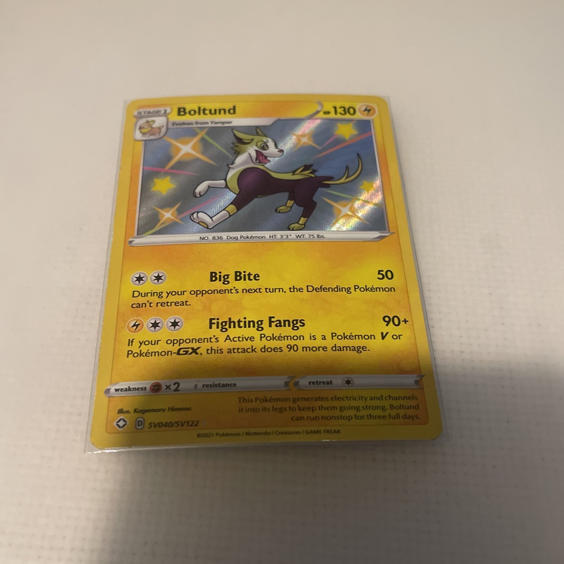 Pokémon Boltund SV40/SV122