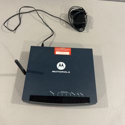 Motorola 3347-02-1022 Wireless Router DSL Modem 4-Port w/ AC Adapter