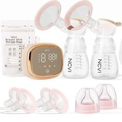 “New”NCVI Double Breast Pump”Upgraded Battery W/night Light(4 Modes,9 Levels)retail$69