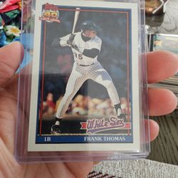 Frank Thomas 2 1991 Topps 40th Anniversary Baseball Cards 