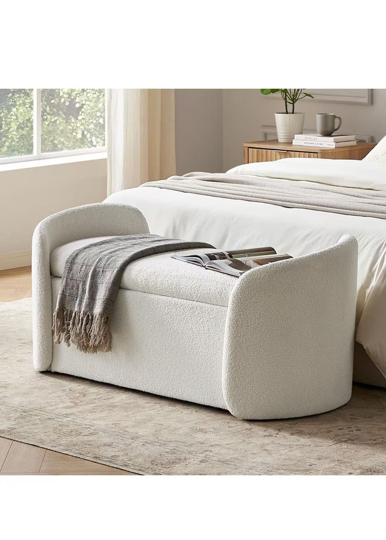 ❤️ mopio Sophie 51" Ottoman Storage Bench, Entryway and Window Seating