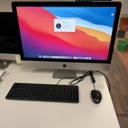 Apple 2015 27” 5K iMac 3.3ghz Quad Core i5 16gb RAM 1TB HD 2gb AMD Radeon Pro macOS Big Sur 