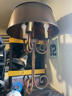 Working large brown lamp