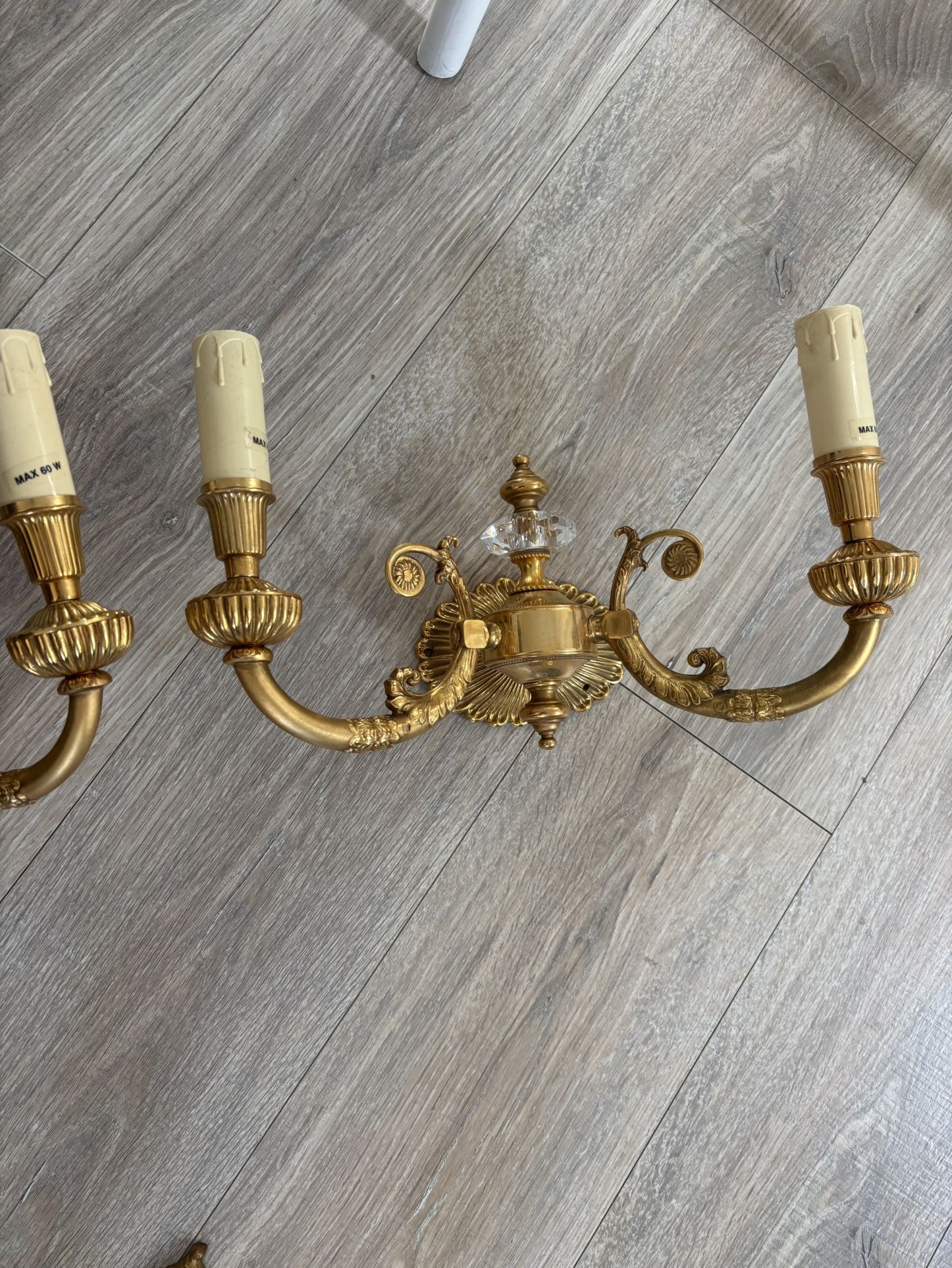 Antique wall sconce set