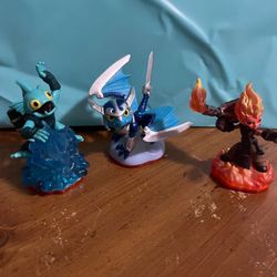 Skylanders Trap Team Triple Pack Lot Blades Torch Tidal Wave Gill Grunt