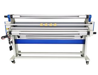Full-Auto Cold Laminator Machine with Heat Assisted and Trimmer, 67 Wide Format, Max laminating speed 40 ft/min