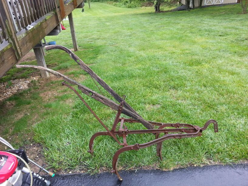 Old farm plow