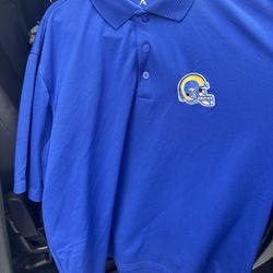 Rams golf polo Men’s large Embroidered logo