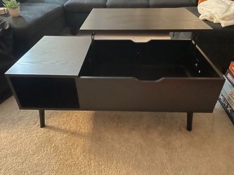 Living room table with storage