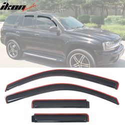 Fits 2002-2009 TrailBlazer/GMC Envoy 03-08 Ascender Window Visor In-Channel Deflector