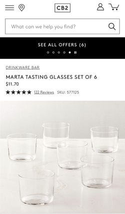 Marta Tasting Glasses Set of 6 + Reviews