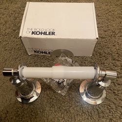 KOHLER Archer Double Post Toilet Paper Holder in Polished Chrome NEW